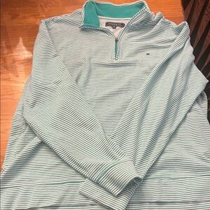 Crown & Ivy Green Striped Men's Shirt